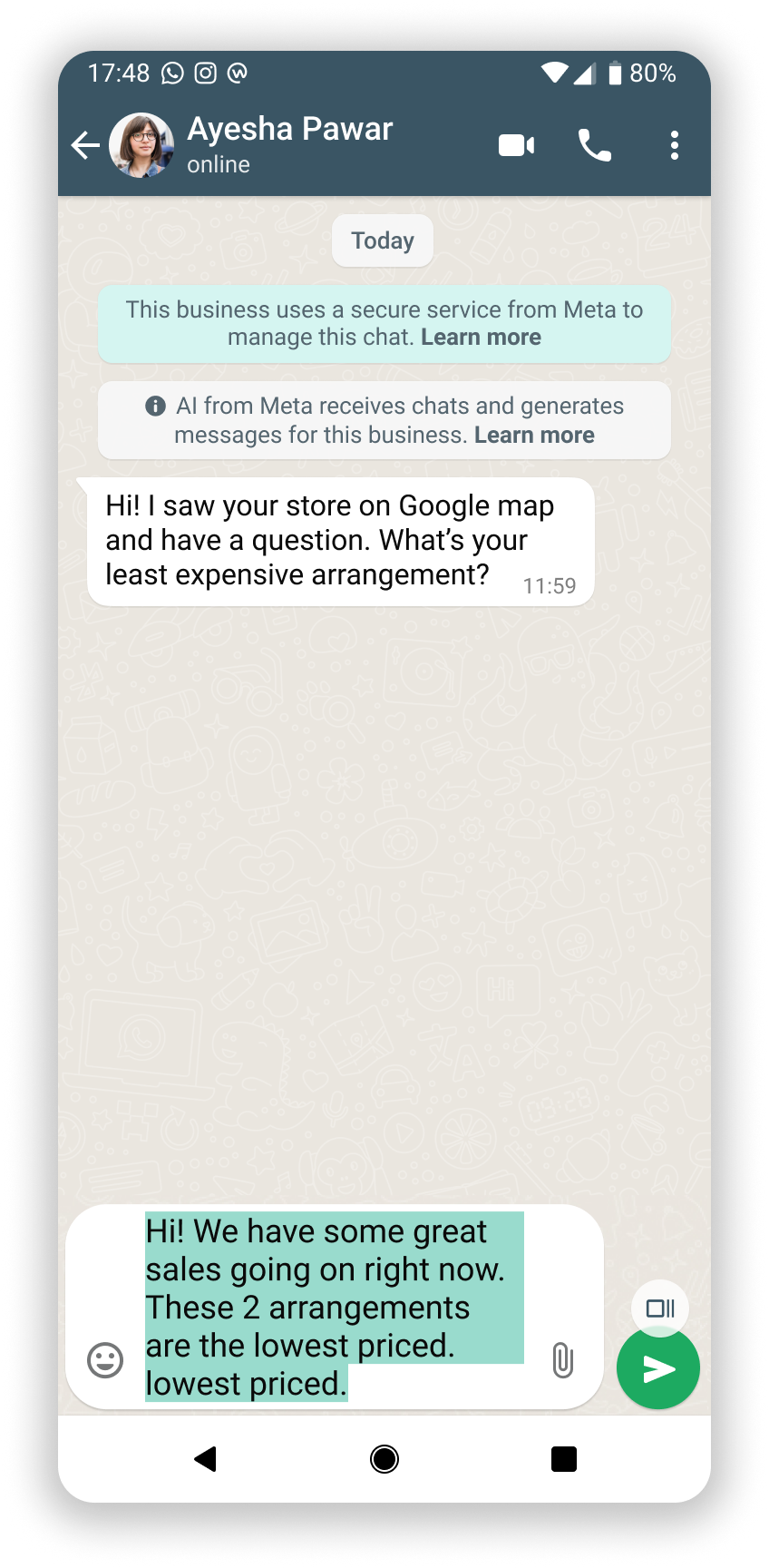 Editable in input